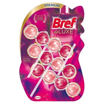 Bref De Luxe WC Delicate Magnolia Твърдо тоалетно блокче 3x50 грама