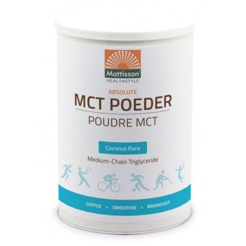 MCT Poeder Средноверижни триглицериди на прах х330 г Mattisson Healthstyle