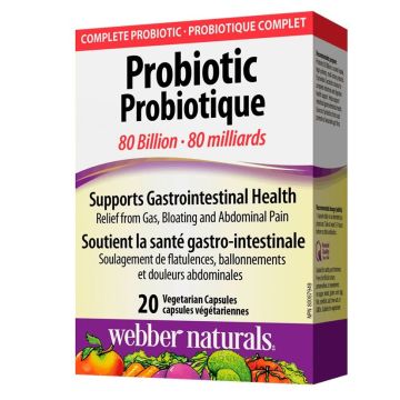Пробиотик 80 млрд CFU х20 капсули Webber Naturals