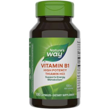 Витамин B1 100 мг x100 капсули Nature's Way
