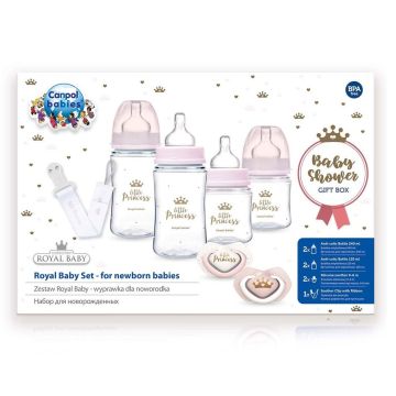 Canpol Babies Комплект за хранене Royal Baby - 0294C, Girl