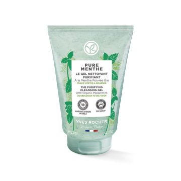 Yves Rocher Pure Menthe Измиващ гел за лице x125 мл