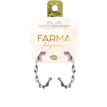 Farma Bijoux Спираловидни обици със сребърно покритие, C904-30M