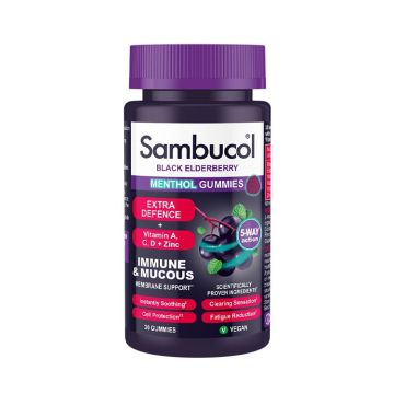 Menthol Gummies за имунната система х30 желирани дражета Sambucol