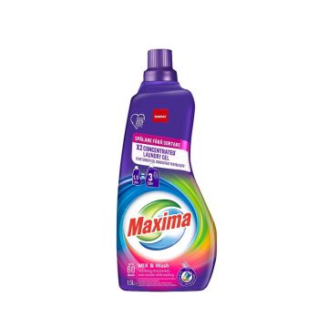 Sano Maxima Mix & Wash Концентриран гел за пране за цветни дрехи х1,5 литра, 60 пранета