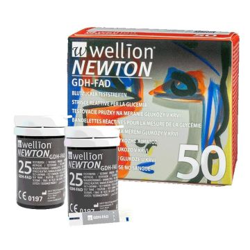 Wellion Newton Тест-лентите за измерване на кръвна захар х50 броя