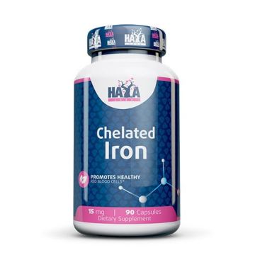 Желязо хелат 15 mg х90 капсули Haya Labs