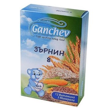 Ganchev Млечна каша Зърнин 8 за деца над 6 месеца x200 грама