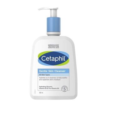 Cetaphil Нежна почистваща емулсия за лице и тяло за суха, нормална или чувствителна кожа x500 мл