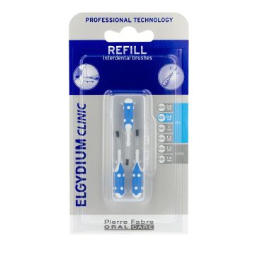 Elgydium Clinic Refill Интердентална четка за зъби, размер 0,8 mm, цвят Синя х3 броя