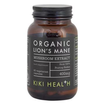 Екстракт от гъби Лъвска грива 400 mg х60 капсули Kiki Health