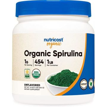 Спирулина на прах х454 g Nutricost