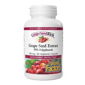 GrapeSeedRich Гроздово семе 100 mg х60 капсули Natural Factors
