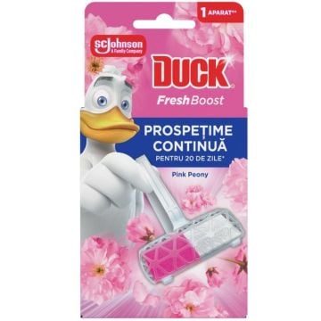 Duck Fresh Boost Тоалетно блокче с аромат на божур x16 грама