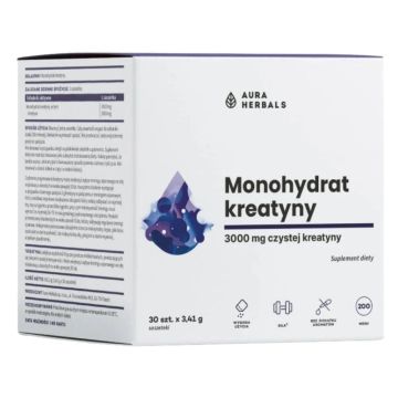Креатин монохидрат 3000 mg х30 сашета Aura Herbals