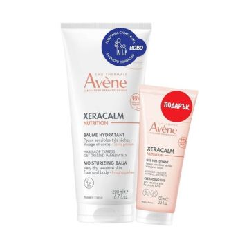 Avene Xeracalm Nutrition Комплект за тяло Овлажняващ балсам и Почистващ и подхранващ душ гел за чувствителна и суха кожа