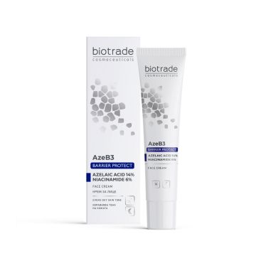Biotrade AzeB3 Barrier Protect Крем за лице с азелаинова киселина 14% и ниацинамид 6% x30 мл