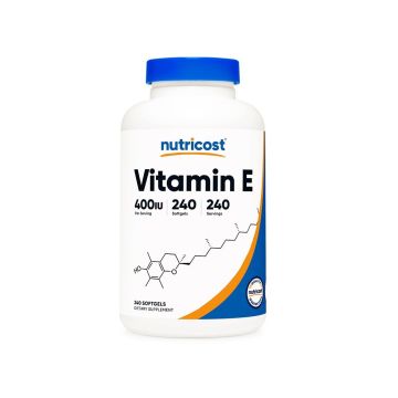 Витамин E 400IU x240 софтгел капсули Nutricost
