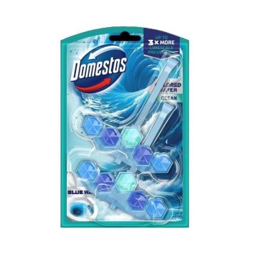 Domestos WC Твърдо тоалетно блокче с аромат океанско синьо 2х48 грама