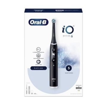 Oral-B iO Series 6 Електрическа четка за зъби, цвят Black IOM6.1B6.2DK