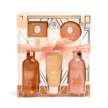IDC Institute Scented Bath Bronze Комплект за тяло с аромат на портокал и канела от 5 части, 42272