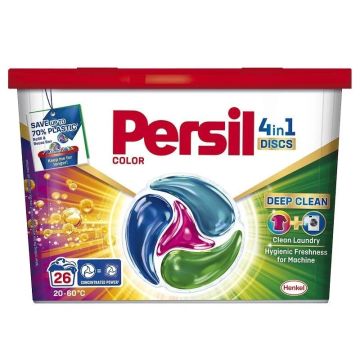 Persil Color Deep Clean 4in1 Концентриран перилен препарат на дози за цветно пране x26 броя