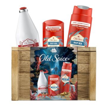 Old Spice Промо комплект за мъже Deep Sea Душ гел, Део стик и Афтършейв лосион