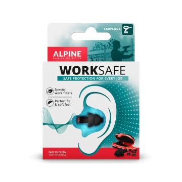 Alpine WorkSafe Тапи за уши срещу шума от инструменти и машини х1 чифт