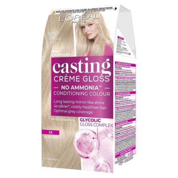 Loreal Paris Casting Creme Gloss Безамонячна боя за коса x120 мл, 1010 Light Iced Blonde