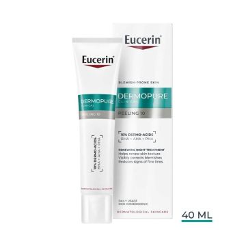 Eucerin DermoPure Clinical Peeling 10 Крем-пилинг за лице при несъвършенства х40 мл