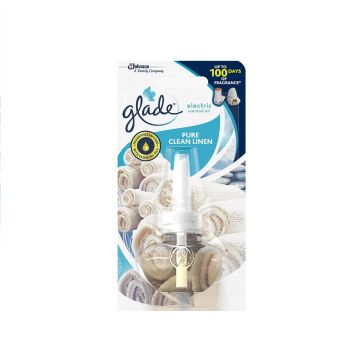 Glade Pure Clean Linen Пълнител за електрически ароматизатор Свежа чистота x20 мл