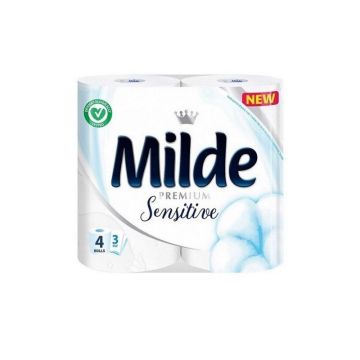 Milde Premium Sensitive Тоалетна хартия x4 броя