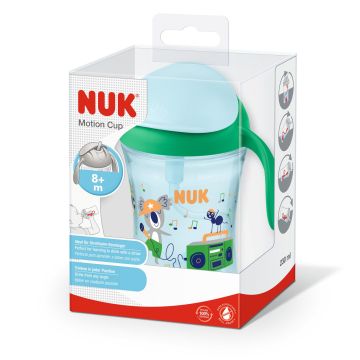 Nuk Motion Cup Чаша със сламка за деца над 8 месеца x230 мл, 255640