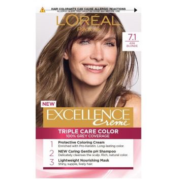 Loreal Paris Excellence Крем боя за коса, цвят N7.1 Ash Blonde