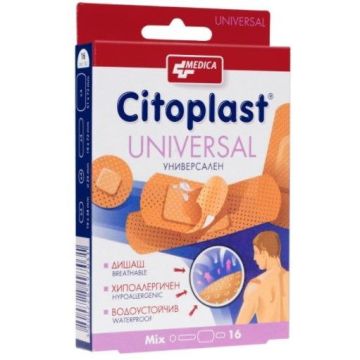 Medica Citoplast Universal Mix Пластири с микропореста структура в 4 размера х16 броя