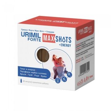Уримил Форте Макс Шотс +Енерджи за периферните нерви, тонус и енергия х20 ампули Naturpharma