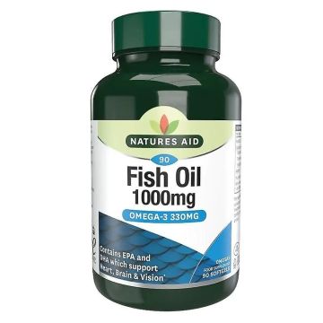Рибено масло 1000mg Омега-3 х90 капсули Natures Aid