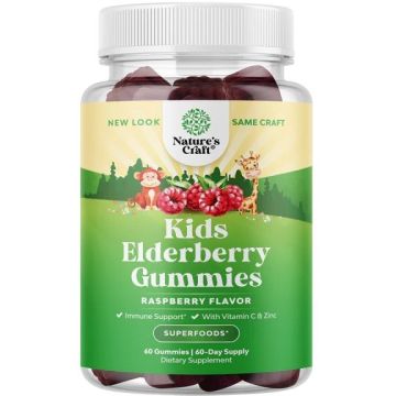 Детски желирани таблетки с бъз х60 желирани таблетки Nature's Craft