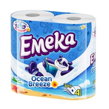 Emeka Ocean Breeze Ароматизирана трипластова тоалетна хартия х4 броя