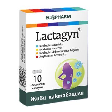 Лактажин х10 вагинални капсули Ecopharm