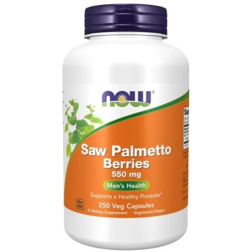 Сау Палмето, екстракт от плодовете 550 mg х250 веган капсула Now Foods
