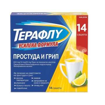 Терафлу Усилена формула при простуда и грип х14 сашета Haleon