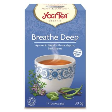 Yogi Tea Breathe Deep Био Аюрведичен чай за пълноценно дишане x17 пакетчета