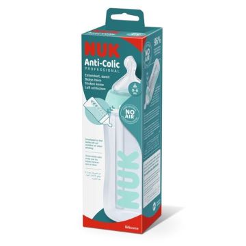 Nuk First Choice Anti-Colic Professional Шише за хранене със силиконов биберон за деца от 0 до 6 месеца x300 мл