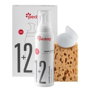 Pedag Combi Set Почистваща пяна с коралова гъба за всеки тип материи х125 мл