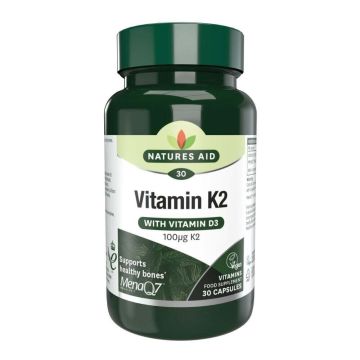 Витамин K2 MenaQ7 х30 капсули Natures Aid