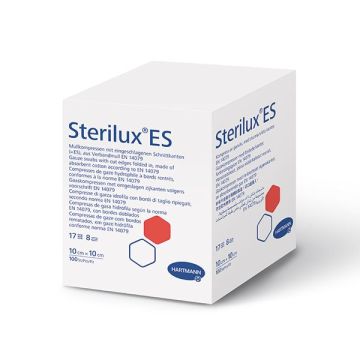 Hartmann Sterilux ES Нестерилен марлен компрес 8 дипли, 10x10см x100 броя