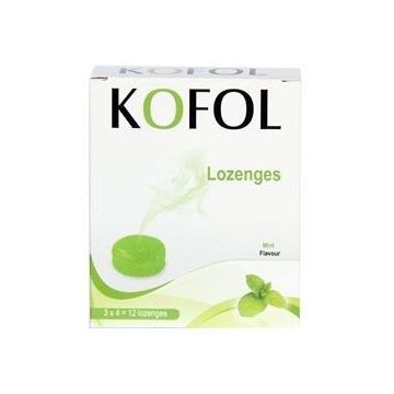 Kofol Бонбони за гърло и кашлица с вкус на мента х12 броя Charak