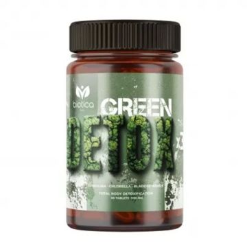 Green Detox х3 Цялостна детоксикация с водорасли х90 таблетки Bіotіca
