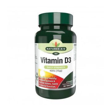 Витамин D3 400IU х90 таблетки Natures Aid